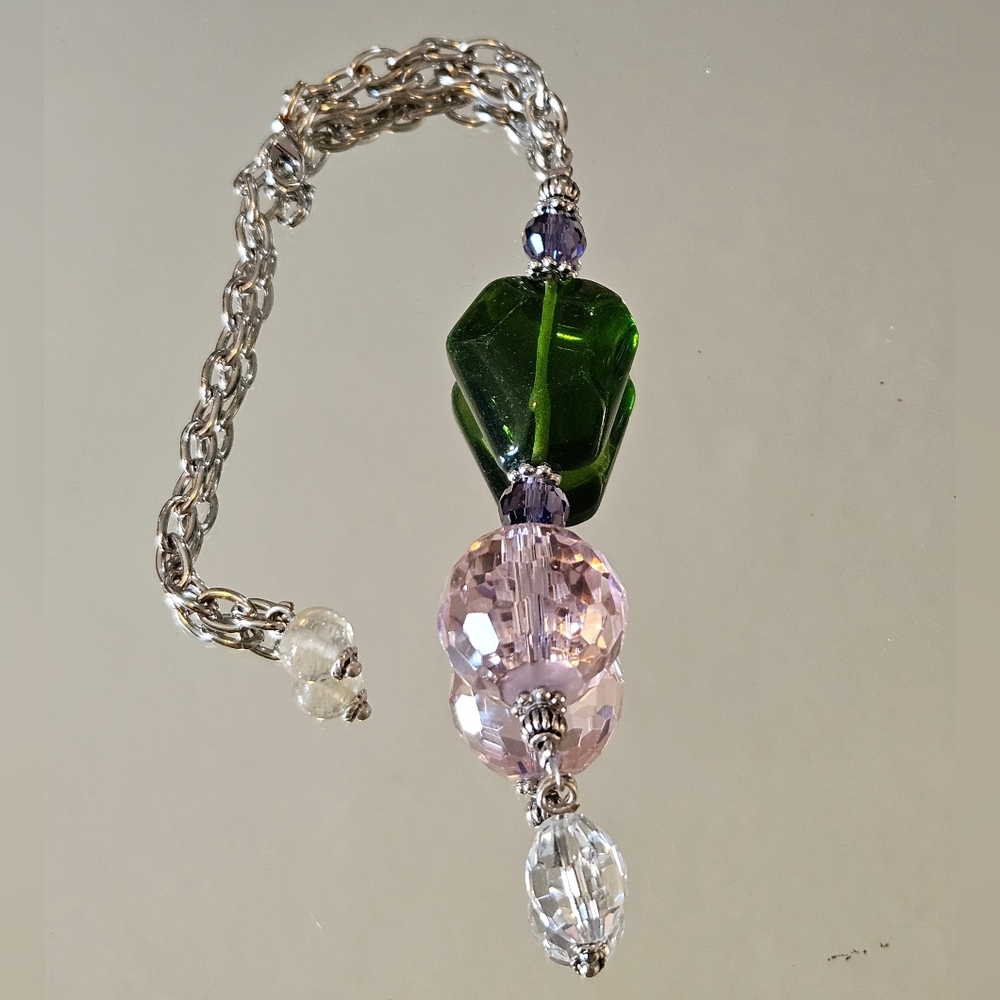 Glass Bead Bag Charm